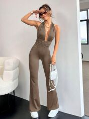 Акція на Комбінезон жіночий SHEIN GD-00115027 M Бежевий від Rozetka