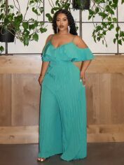 Акція на Комбінезон жіночий SHEIN GD-00115097 XL Бірюзовий від Rozetka
