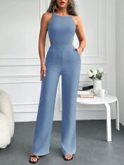 Акція на Комбінезон жіночий SHEIN GD-00114817 XL Блакитний від Rozetka