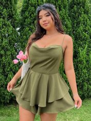 Акція на Комбінезон жіночий SHEIN GD-00135649 XL Хакі від Rozetka