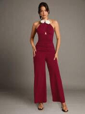 Акція на Комбінезон жіночий SHEIN GD-00149505 S Бордовий від Rozetka