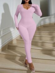 Акція на Комбінезон жіночий SHEIN GD-00138180 2XL Світло-рожевий від Rozetka