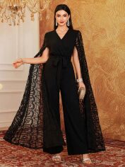 Акція на Комбінезон жіночий SHEIN GD-00143467 L Чорний від Rozetka