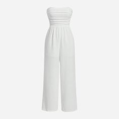 Акція на Комбінезон жіночий SHEIN GD-00130649 XS Білий від Rozetka