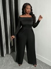Акція на Комбінезон жіночий SHEIN GD-00139169 3XL Чорний від Rozetka