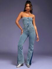Акція на Комбінезон жіночий SHEIN GD-00145861 M Блакитний від Rozetka