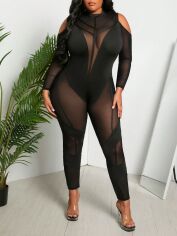 Акція на Комбінезон жіночий SHEIN GD-00138192 2XL Чорний від Rozetka