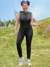 Акція на Комбінезон жіночий SHEIN GD-00095637 4XL Чорний від Rozetka