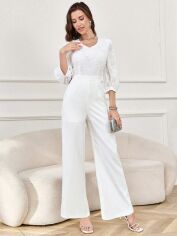 Акція на Комбінезон жіночий SHEIN GD-00152848 XL Білий від Rozetka