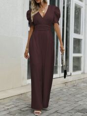 Акція на Комбінезон жіночий SHEIN GD-00114829 S Бордовий від Rozetka