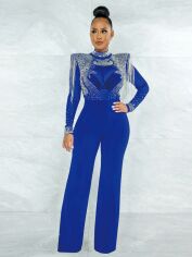Акція на Комбінезон жіночий SHEIN GD-00143774 L Синій від Rozetka
