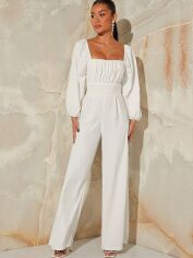 Акція на Комбінезон жіночий SHEIN GD-00114867 XS Білий від Rozetka
