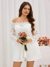 Акція на Комбінезон жіночий SHEIN GD-00135793 XL Білий від Rozetka