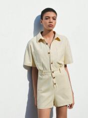 Акція на Комбінезон жіночий SHEIN GD-00150105 S Світло-бежевий від Rozetka