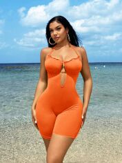 Акція на Комбінезон жіночий SHEIN GD-00144739 L Помаранчевий від Rozetka