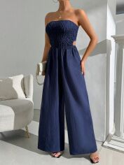 Акція на Комбінезон жіночий SHEIN GD-00114836 S Темно-синій від Rozetka