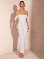 Акція на Комбінезон жіночий SHEIN GD-00144045 L Білий від Rozetka