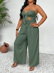 Акція на Комбінезон жіночий SHEIN GD-00137355 XL Сіро-зелений від Rozetka