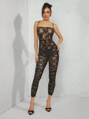 Акція на Комбінезон жіночий SHEIN GD-00144071 L Чорний від Rozetka