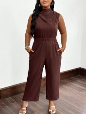 Акція на Комбінезон жіночий SHEIN GD-00139311 3XL Коричневий від Rozetka