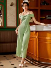 Акція на Комбінезон жіночий SHEIN GD-00114871 L Світло-зелений від Rozetka