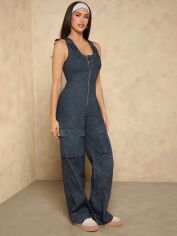 Акція на Комбінезон жіночий SHEIN GD-00150525 S Сіро-синій від Rozetka