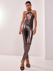 Акція на Комбінезон жіночий SHEIN GD-00115046 S Сіро-коричневий від Rozetka
