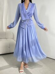 Акція на Костюм жіночий SHEIN GD-00145039 L Світло-блакитний від Rozetka