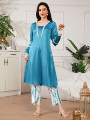 Акція на Костюм жіночий SHEIN GD-00155584 M Блакитний від Rozetka