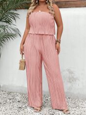 Акція на Костюм жіночий SHEIN GD-00124607 2XL Світло-рожевий від Rozetka