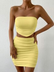 Акція на Костюм жіночий SHEIN GD-00094960 S Жовтий від Rozetka