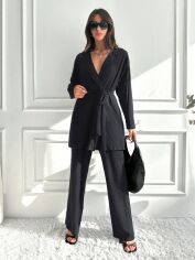 Акція на Костюм жіночий SHEIN GD-00123887 XS Чорний від Rozetka