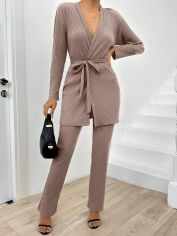Акція на Костюм жіночий SHEIN GD-00124147 L Бежевий від Rozetka