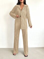 Акція на Костюм жіночий SHEIN GD-00142909 L Світло-бежевий від Rozetka