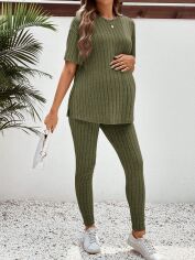 Акція на Костюм жіночий SHEIN GD-00131216 2XL Хакі від Rozetka