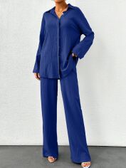 Акція на Костюм жіночий SHEIN GD-00131236 S Темно-синій від Rozetka