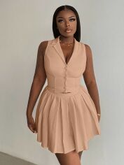 Акція на Костюм жіночий SHEIN GD-00131279 L Пудровий від Rozetka
