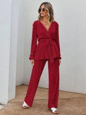 Акція на Костюм жіночий SHEIN GD-00142872 L Червоний від Rozetka