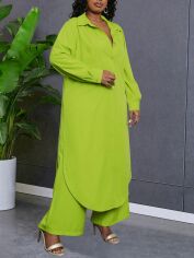 Акція на Костюм жіночий SHEIN GD-00136054 XL Салатовий від Rozetka