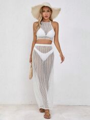 Акція на Костюм жіночий SHEIN GD-00147683 M Білий від Rozetka
