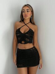 Акція на Костюм жіночий SHEIN GD-00124451 L Чорний від Rozetka