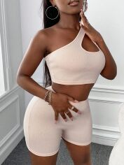 Акція на Костюм жіночий SHEIN GD-00142910 L Світло-рожевий від Rozetka