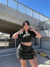 Акція на Костюм жіночий SHEIN GD-00139557 3XL Чорний від Rozetka