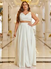 Акція на Костюм жіночий SHEIN GD-00154723 XL Білий від Rozetka