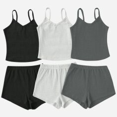 Акція на Костюм жіночий SHEIN GD-00129193 L Сірий від Rozetka