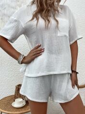 Акція на Костюм жіночий SHEIN GD-00098474 XL Білий від Rozetka