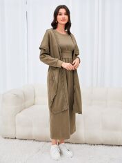 Акція на Костюм жіночий SHEIN GD-00101481 S Сіро-коричневий від Rozetka