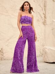 Акція на Костюм жіночий SHEIN GD-00095193 S Фіолетовий від Rozetka