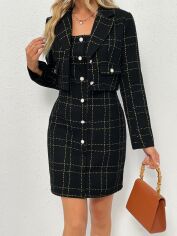 Акція на Костюм жіночий SHEIN GD-00148851 S Чорний від Rozetka