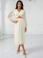 Акція на Костюм жіночий SHEIN GD-00142899 L Молочний від Rozetka
